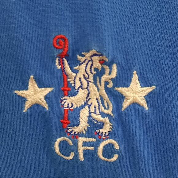 Chelsea FC XL T-Shirt Men Blue Soccer Crest Stars Official Cotton Jersey Tee - Picture 4 of 7